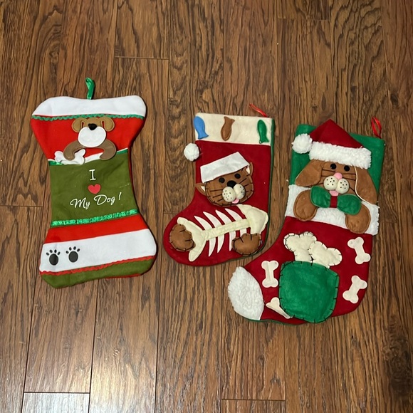 COPY - 3 pet Christmas stockings - Picture 1 of 4